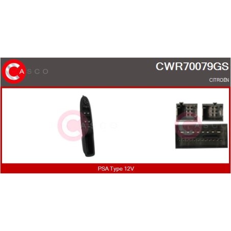 Commande Lève Vitre Pour Citroën C4 II -