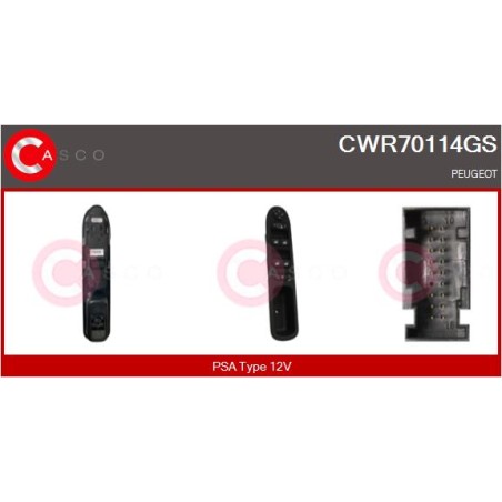 Commande Lève Vitre Pour Peugeot 207