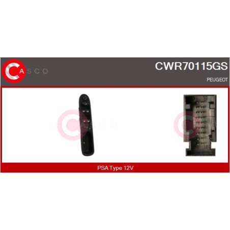 Commande Lève Vitre Pour Peugeot 207