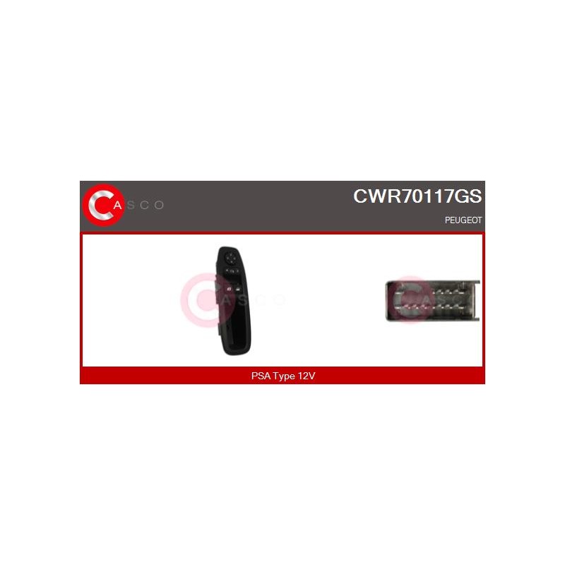 Commande Lève Vitre Pour Peugeot 208