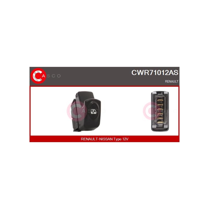 Commande Lève Vitre Pour Renault Clio II Kangoo 7700838101