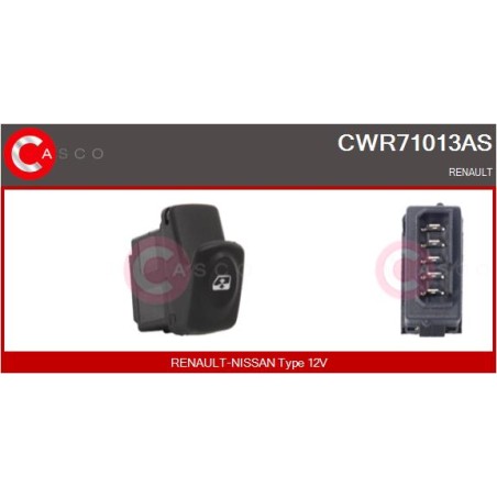 Commande Lève Vitre Pour Renault Kangoo 7700307605 7700436524 8200090316