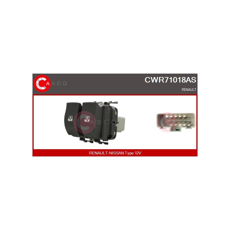 Commande Lève Vitre Pour Renault Megane II 8200108268 8200315033 8200315042