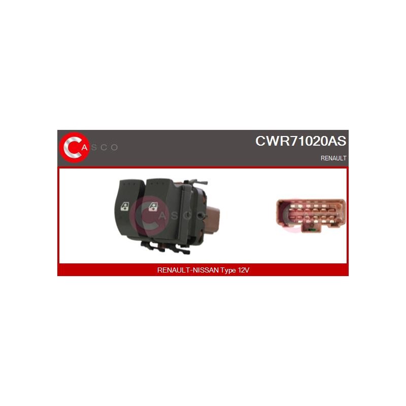 Commande Lève Vitre Pour Renault Laguna III 8200015085 8200108272 8200315040
