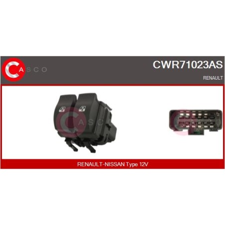 Commande Lève Vitre Pour Renault Clio III Laguna Megane II Scénic 8200060045