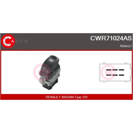 Commande Lève Vitre Pour Renault Clio III Modus Twingo II 8200214936