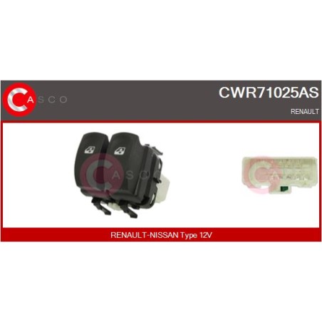 Commande Lève Vitre Pour Renault Clio III 8200214943