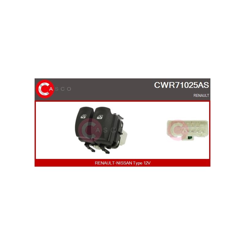 Commande Lève Vitre Pour Renault Clio III 8200214943