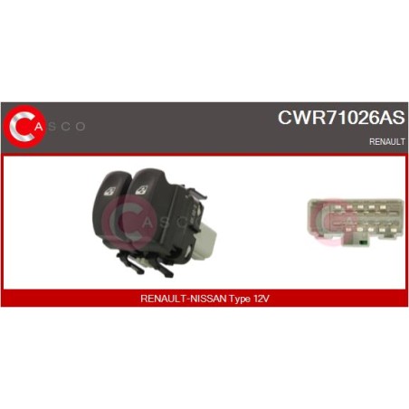 Commande Lève Vitre Pour Renault Clio III Modus Twingo II 8200214939