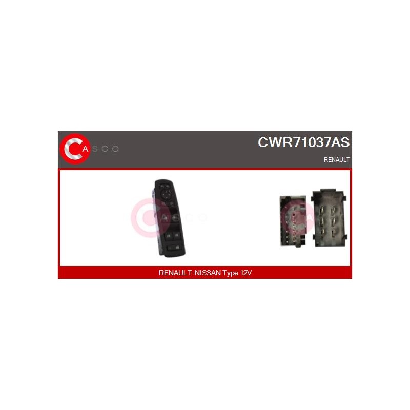 Commande Lève Vitre Pour Renault Fluence Megane III 254000006R