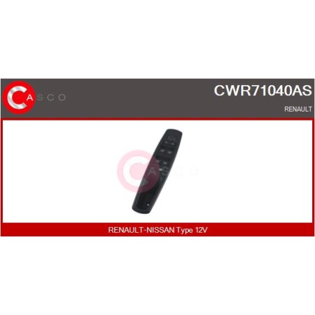 Commande Lève Vitre Pour Renault Grand Scénic III Megane 809610016R