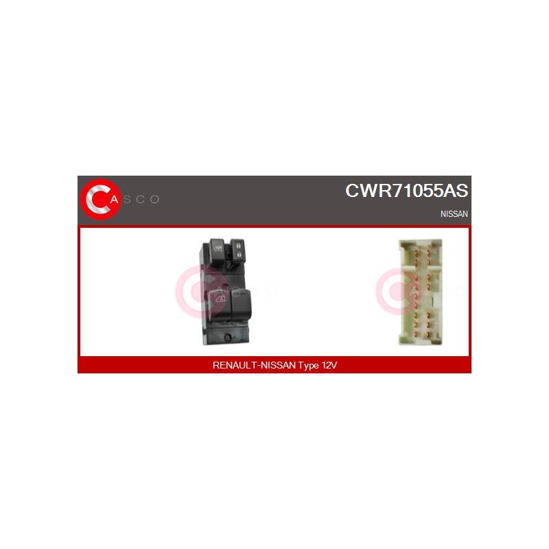 Commande Lève Vitre Pour Nissan Micra IV 25401-1HB0C 25401-3BB0C