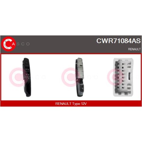 Commande Lève Vitre Pour Renault Megane III 809610017R