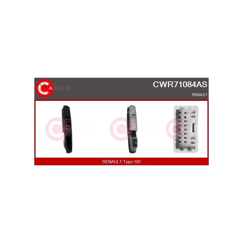 Commande Lève Vitre Pour Renault Megane III 809610017R