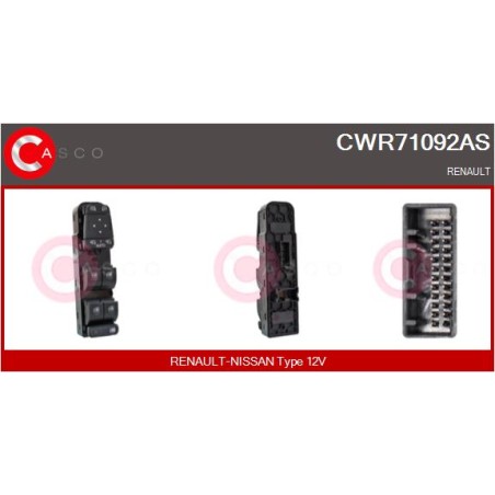 Commande Lève Vitre Pour Renault Grand Scénic IV Kadjar Megane 254012952R
