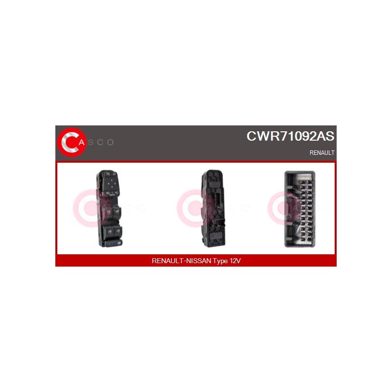 Commande Lève Vitre Pour Renault Grand Scénic IV Kadjar Megane 254012952R