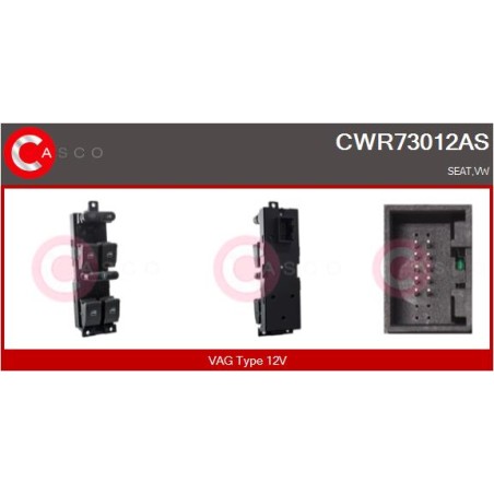 Commande Lève Vitre Pour VW Bora Golf IV V Passat Seat Leon Toledo II III