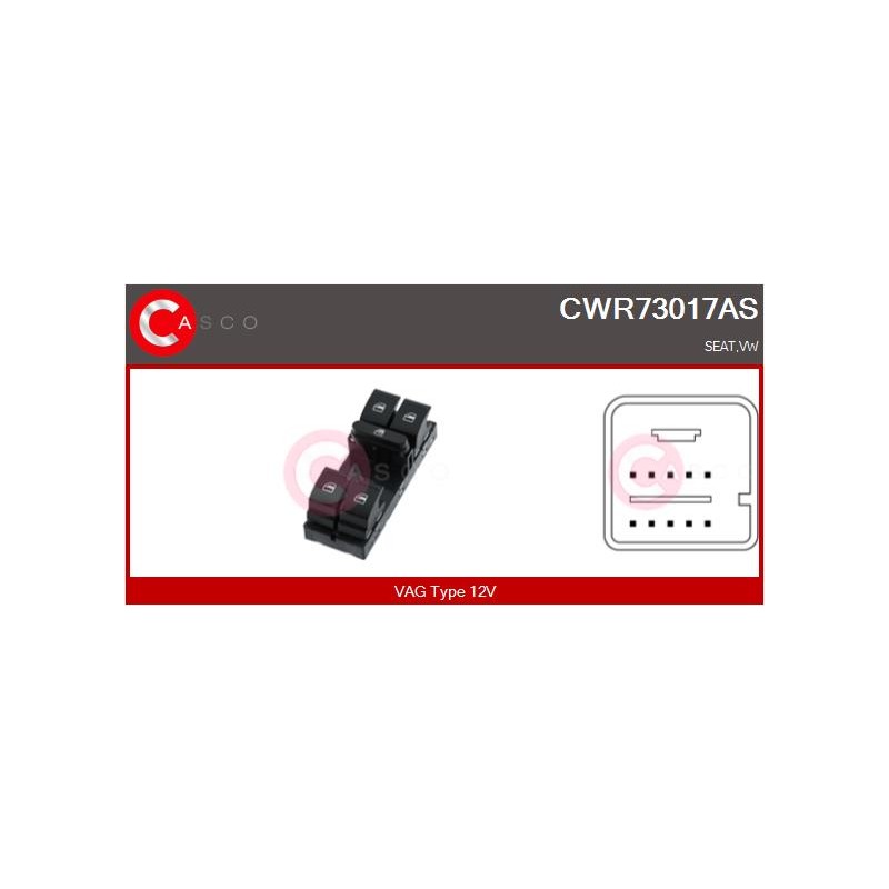 Commande Lève Vitre Pour VW Amarok Touran Seat Altea Ibiza IV Leon Toledo III