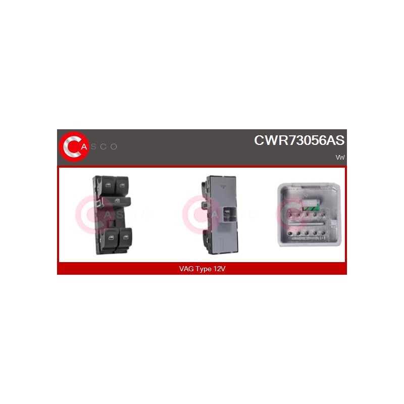 Commande Lève Vitre Pour VW Polo 6C0959857 6C0959857WHS