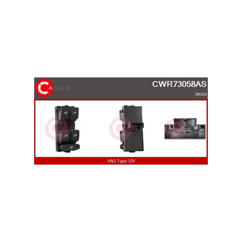 Commande Lève Vitre Pour Skoda Octavia III Chevrolet Lacetti