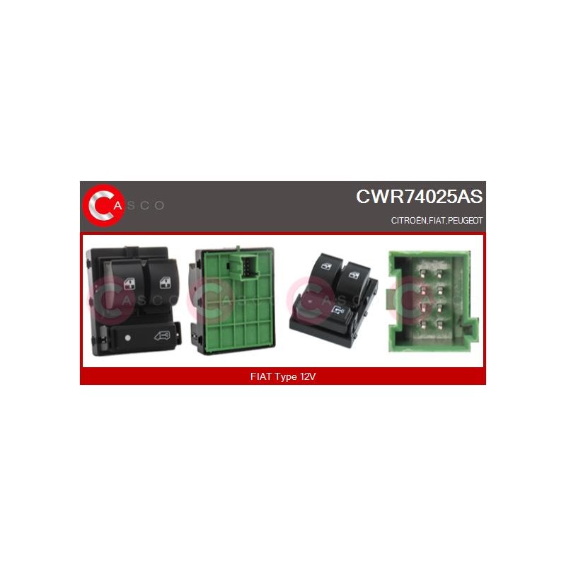 Commande Lève Vitre Pour Peugeot Fiat Ducato Citroën 1608705680 735532905