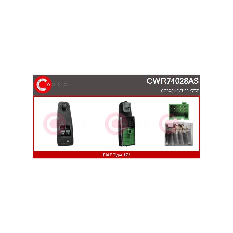 Commande Lève Vitre Pour Peugeot Fiat Ducato Citroën 1608705680 735532905