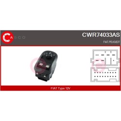 Commande Lève Vitre Pour Peugeot 206 206+