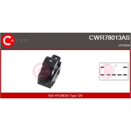 Commande Lève Vitre Pour Hyundai i20 Active 93580-C7010 93580-C70104X