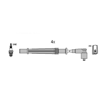 Faisceau D'Allumage Pour Renault Clio II III IV Kangoo Modus Thalia Twingo I