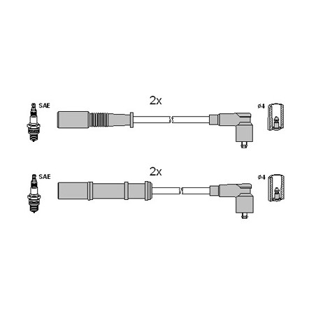 Faisceau D'Allumage Pour Fiat Ford Lancia Musa 55195775 1535417 55195776 1535419