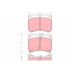 Plaquettes De Frein Avant Pour Ford Asia/Oceania Ford USA Mazda B0YW3323ZA