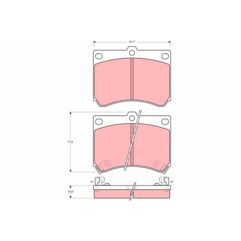Plaquettes De Frein Avant Pour Ford Asia/Oceania Ford USA Mazda B0YW3323ZA