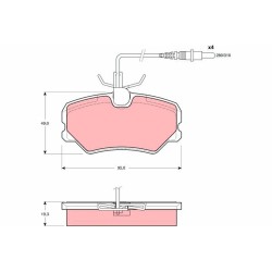Plaquettes De Frein Avant Pour Peugeot 306 405 I II Citroën ZX