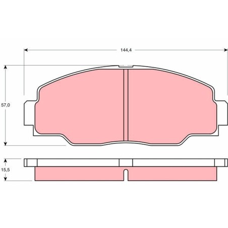 Plaquettes De Frein Avant Pour Toyota Dyna 150 04465-25020 04465-25080