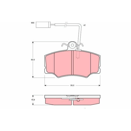 Plaquettes De Frein Avant Pour Alfa Romeo 33