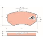 Plaquettes De Frein Avant Pour VW Scirocco Vento Seat Cordoba Ibiza II Inca