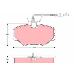 Plaquettes De Frein Avant Pour Peugeot 405 II 425098
