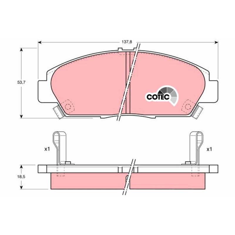 Plaquettes De Frein Avant Pour Honda Accord V VI Prelude III IV Rover 600