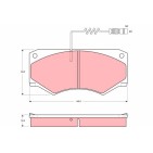 Plaquettes De Frein Avant Pour MERCEDES Classe G T1 T1/TN T2/L