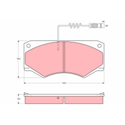 Plaquettes De Frein Avant Pour MERCEDES Classe G T1 T1/TN T2/L