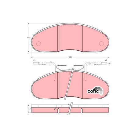 Plaquettes De Frein Avant Pour Nissan Trade 06905-2941-