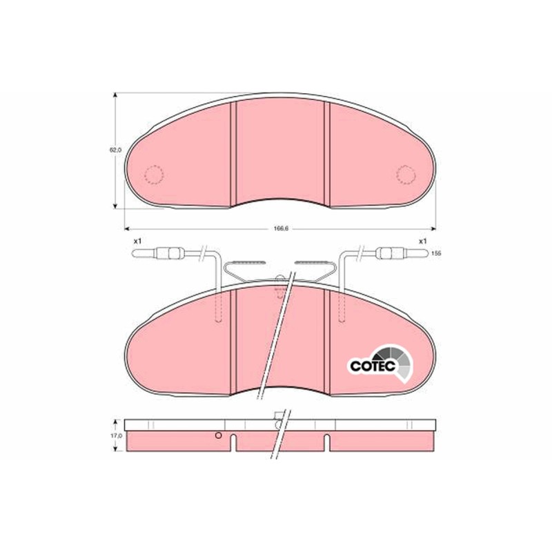 Plaquettes De Frein Avant Pour Nissan Trade 06905-2941-