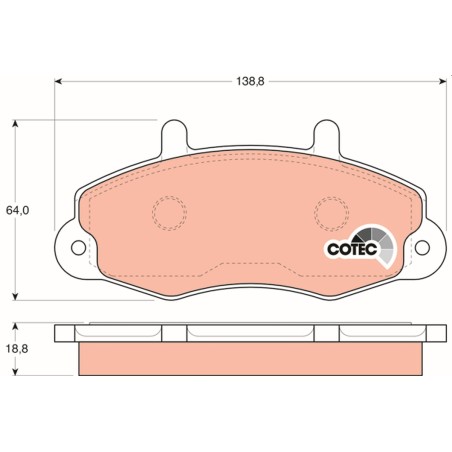 Plaquettes De Frein Avant Pour Ford Transit 5028763 6197738 6965579 7018202