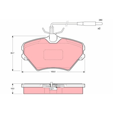 Plaquettes De Frein Avant Pour Renault Laguna I 7701203967 7701204670