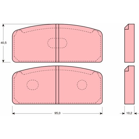 Plaquettes De Frein Arrière Pour Renault 8 10 7701340998