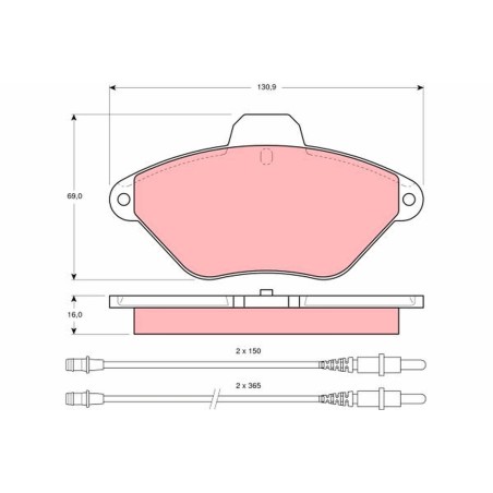 Plaquettes De Frein Avant Pour Citroën Xantia 425113 425157 425292 95667787