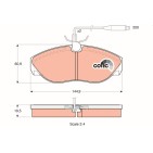 Plaquettes De Frein Avant Pour Peugeot Fiat Citroën 425116 6000629132 425117