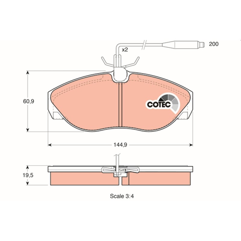 Plaquettes De Frein Avant Pour Peugeot Fiat Citroën 425116 6000629132 425117