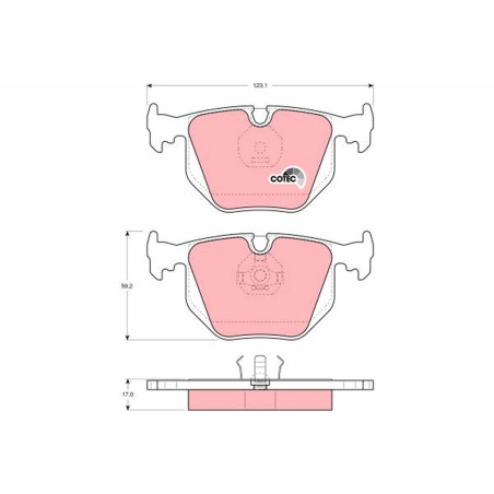 Plaquettes De Frein Arrière Pour BMW Maserati Wiesmann 2227326 370200042