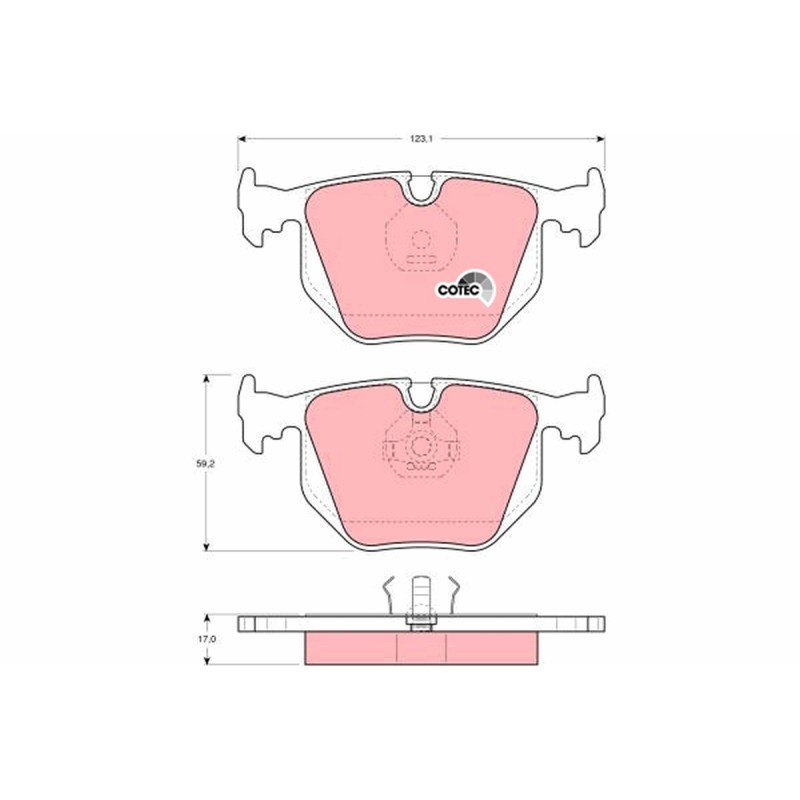 Plaquettes De Frein Arrière Pour BMW Maserati Wiesmann 2227326 370200042